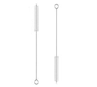 2 Brusque Plus nettoyant en Paille, Les poignées en métal réutilisables Brosse de Nettoyage de Paille Extra Longue pour Stanley Mug 40, 30, 20 oz, 10 mm de Large Brosse de Nettoyage de Paille pour