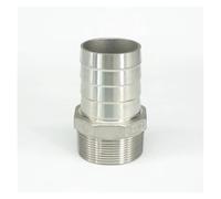 2" BSPT Male Fit Hose I/D 50mm Hose Barbed 304 Stainless Steel Pipe Fitting Hose Tail Connector 230 PSI