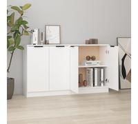 2× Buffets Chêne Sonoma 60x30x70 cm Bois d'Ingénierie Armoires Salon vidaXL