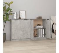 2× Buffets Chêne Sonoma 60x30x70 cm Bois d'Ingénierie Armoires Salon vidaXL
