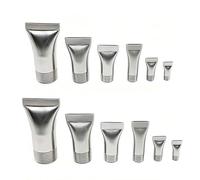 2 buses en bec de canard en acier inoxydable, type de fente à bouche plate, couteau à air en forme d'éventail, pulvérisation de refroidissement, buse en be 1/4 12.5mm (0.49in) diameter 3.5mm 2 pièces