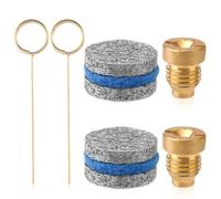 2 Buses Orifice pour Canon Mousse 1,1mm, Embouts Universels 3 000 psi et Filtre Mailles avec Aiguille de Nettoyage pour Lance à Mousse à Neige (Maille 3 Couches)
