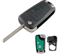 2 Button Car Remote Key Case For Opel Vauxhall Corsa Astra H Zafira B Remote Key Replacement With 433mhz Id46 Chip,Battery And Blade (Pcf7941,Valeo System)