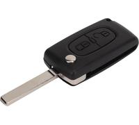 2 Button Flip Coffret de clés à distance Noir facile à porter à porter pour Peugeot 107 207 307 307cc 308 SW 407 607 Untrotted Blade CE0536 -VA2