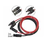 : 2 câble de rallonge 6 mm² avec connecteur compatible MC4 - 2 m