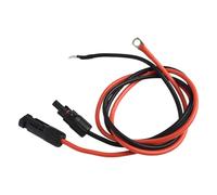 2 câbles de connexion solaires PV étanches adaptés pour l'extérieur, ce qui le rend adapté pour une utilisation en extérieur. Installation facile. Équipé de connecteurs (100 cm)