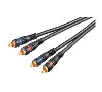 2 câbles de connexion stéréo RCA, double 50434