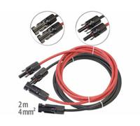 Revolt : 2 câbles de rallonge 4 mm² avec connecteur compatible MC4 - 2 m G