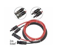 Revolt : 2 câbles de rallonge 4 mm² avec connecteur compatible MC4 - 2 m G