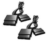 2 Câbles Extension Manette PS2 1,8m Compatible avec Console | Rallonge pour manette ps2 filaire, câble 1,8m avec connexion stable pour jeux rétro