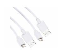 2 câbles Lightning vesr USB - Certifiés MFi - Blanc - 2 m Callstel