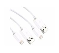 : 2 câbles Lightning vesr USB - Certifiés MFi - Blanc - 50 cm