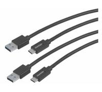 2 câbles USB 3.0 type A vers type C - 1 m Auvisio