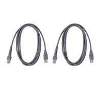 2 câbles USB A mâle vers RJ45 de 2 m (7 pi) pour lecteur de codes-barres LS4278LS2208 2208AP, gris