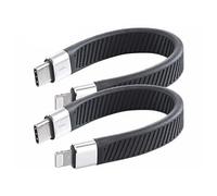 Callstel 2 câbles USB-C vers Lightning chargement jusqu’à 45 W - 13 cm
