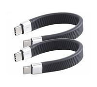 Callstel 2 câbles USB-C vers USB-C 3.1 avec Power Delivery 100W - 13 cm
