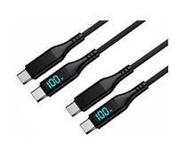 : 2 câbles USB-C vers USB-C Power Delivery 3.0 jusqu'à 100 W - 1 m