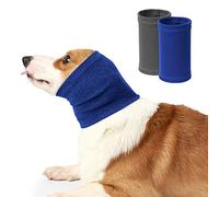 2 Cache-Cou et Oreilles du Chien, Calmant Animaux domestiques Réduire du Bruit boucliers d'oreilles, Confortables et à l'épreuve de l'anxiété, Couvre - tête de Lavage d'hiver du Chien (S, Bleu, Gris)
