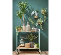 2 Cache-Pots En Jute Crème H26 Blanc