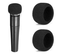 2 Caches pour Microphone pour Shure SM57, Mousse pour Microphone, Cache Anti-Vent en Éponge (microphone non inclus)