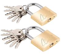 : 2 cadenas à clé en laiton - 48 mm