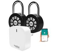 2 cadenas connectés et intelligents à code avec passerelle réseau XCase