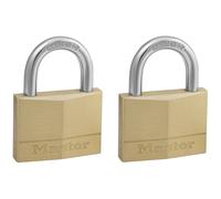 2 Cadenas s'Entrouvrant MASTER LOCK 50mm Laiton