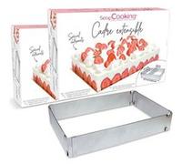 2 cadres à pâtisserie extensibles - rectangle - ScrapCooking Multicolore G