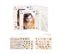 2 cadres photo 3 en 1 spécial bébé avec photo et moulages - Petit Your Design