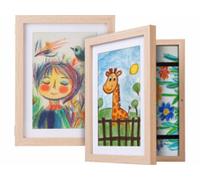 2 cadres photo A4 avec compartiment pour 150 dessins Your Design