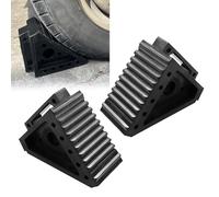 2 Cales de Roue en Caoutchouc, Cale Voiture avec Poignée for Berline, SUV et Camion (17,5 X 10 X 15cm)