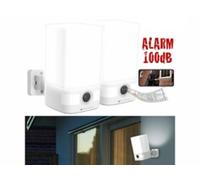 2 caméras d'extérieur 2K connectées IPC-400.led avec projecteur LED et alarme VisorTech