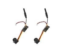 2 caméras FPV LST-S4 5,8 GHz 25 MW, émetteur AIO avec affichage à l'écran 40 canaux 800 TVL, caméra RC pour drone de course