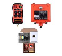 2 canaux boutons 220V Télécommande sans fil pour pont roulant grue pour industriel Treuil électrique Treuil Remorque à benne basculante radio Emetteur et récepteur