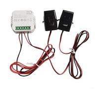 2 canaux pour Tuya pour compteur de puissance intelligent avec pince de courant pour systèmes d'énergie solaire, suivi bidirectionnel kWh et automatisation des applications (2CT)