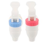 2 caniveaux de drainage en plastique rouge