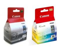 2 Canon Pixma MP220 Original Printer Ink Cartridge - Black+Tri-Colour- Light User