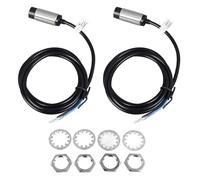 2 capteurs de proximité inductifs, distance de détection de 8 mm, capteur d’approche NPN NO NC à 4 fils avec double sortie pour l’automatisation industrielle et le contrôle des mac