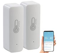 2 capteurs de température et dhumidité de lair connecté avec commandes vocales [Luminea Home Control]