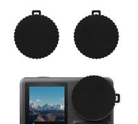 2 Capuchons d'Objectif pour DJI Osmo Action 4 et Action 3, Protecteur Objectif Noir Couvercle d'Objectif Accessoires Protection Compatibles avec DJI Osmo Action, Évite Rayures Poussière
