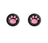 2 capuchons en silicone manette pour Rog Xbox Ally/Rog Xbox Ally X Couvercle pour manette Rocker Thumpstick (Noir et rose)