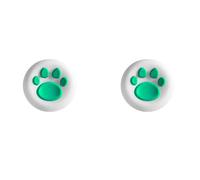 2 capuchons en silicone manette pour Rog Xbox Ally/Rog Xbox Ally X Couvercle pour manette Rocker Thumpstick (Blanc et vert)