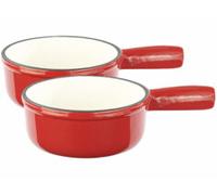2 caquelons en fonte émaillée avec poignée - 16 cm Rosenstein & Söhne