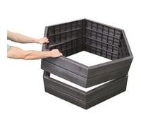 2 carrés potager avec 2 sets d'extension Graf 995212 gris G