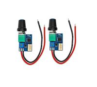 2 Cartes Contrôleur de Vitesse de Ventilateur PWM 4 Broches 12 V avec Interrupteur à Bouton, Équipement Électrique pour Ventilateurs de Boîtier