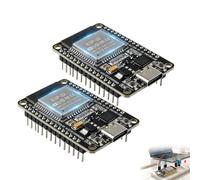 2 Cartes de Développement ESP32 Type-C, Module WiFi 2,4 GHz et Bluetooth Double Cœur, Microcontrôleur avec Puce CP2102, Compatible avec MicroPython, Modes AP STA AP+STA, pour Projets IoT et Domotique