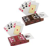 2 Cartes de Jeu Texas Holdem Poker Cartes de Poker étanches Cartes de Jeu en Plastique de Cartes à Jouer PVC Professional Premium