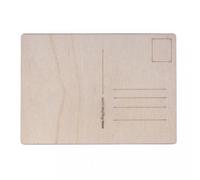 2 Cartes Postales En Bois 10x15cm