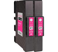 2 Cartouches D'Encre Compatible Avec Ricoh Gc-41 M Magenta Pour Aficio Sg2100N Sg3100Series Sg3100Snw Sg3110Dn Sg3110Dnw Sg3110N Sg3110 Series Sg3110 Sfnw Sg3120Bsf