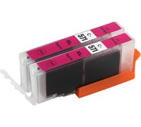 2 Cartouches D'Encre Magenta Pour Remplacer Canon Cli-571M Compatible/Non-Oem Pour Pixma Imprimantes[ENC944455]